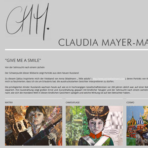 Webdesign Website- Atelier Claudia Mayer-Mallenau