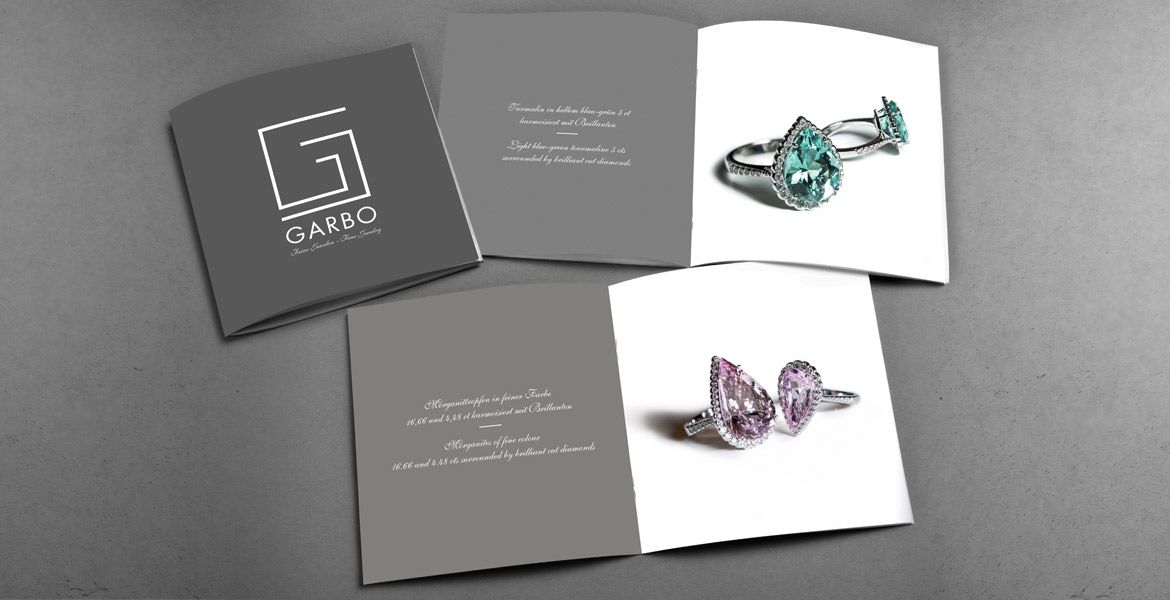 Broschüre Design - Garbo Juwelen