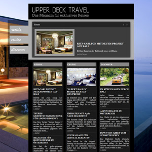 Webdesign Website - upperdecktravel